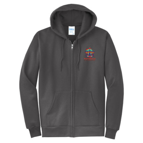 HOLA - Port & Company Classic Full-Zip Hooded Sweatshirt
