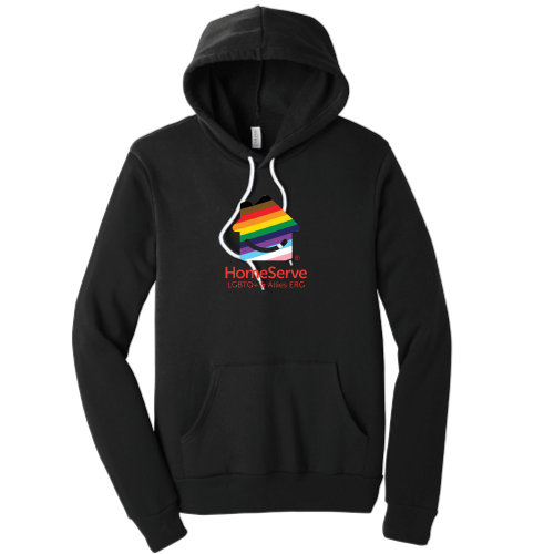 LGBTQ+ Allies - Unisex Poly/Cotton Hooded Pullover Sweatshirt