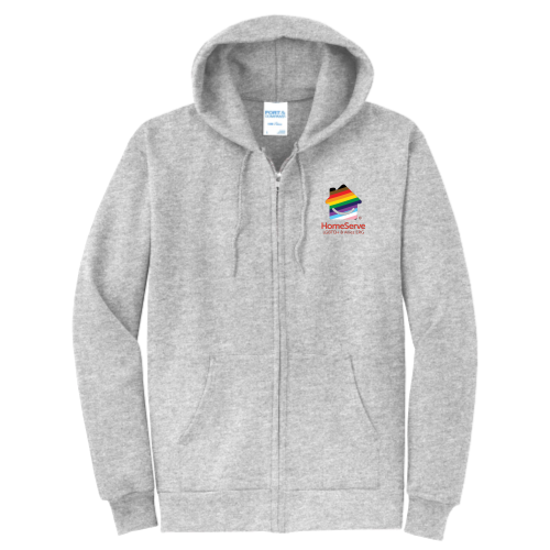 LGBTQ+ Allies - Port & Company Classic Full-Zip Hooded Sweatshirt