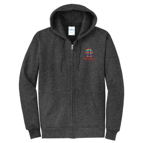HOLA - Port & Company Classic Full-Zip Hooded Sweatshirt