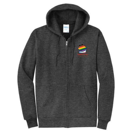 LGBTQ+ Allies - Port & Company Classic Full-Zip Hooded Sweatshirt