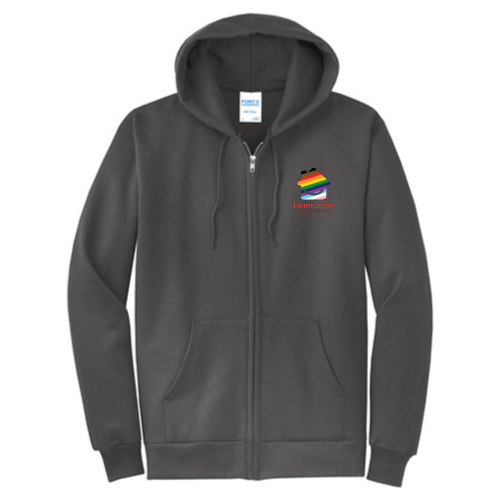 LGBTQ+ Allies - Port & Company Classic Full-Zip Hooded Sweatshirt